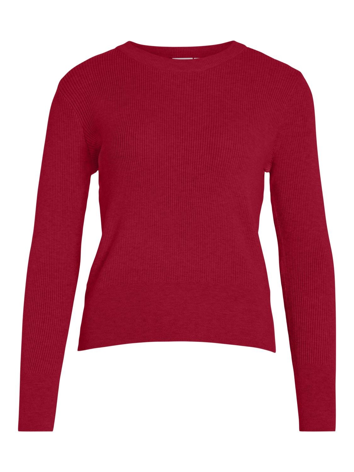 VICOMFY Pullover - Barbados Cherry - VERO MODA & VILA Bergvik
